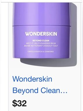 Wonderskin Beyond Clean Melt-It-All Cleansing Balm — Purple